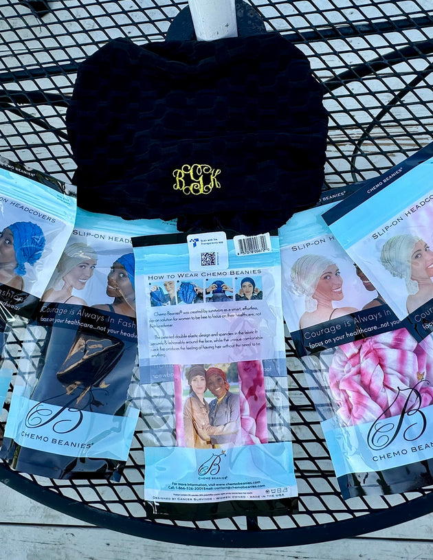 Personalized Chemo Beanies - Soft, Stylish, and Customizable Comfort for Cancer Treatments - My Monograms & More, LLC 