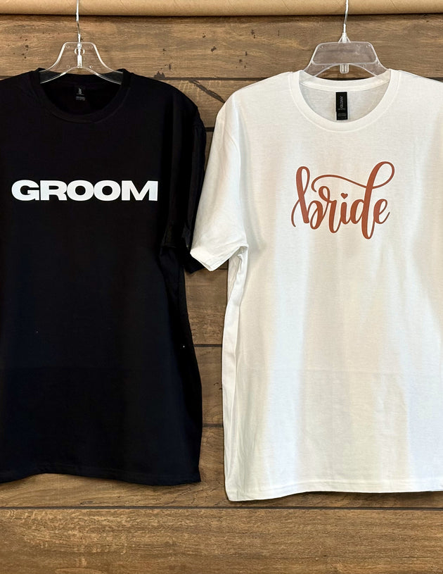 Bride & Groom Shirts - My Monograms & More, LLC 