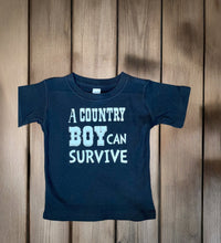 A Country Boy Can Survive Shirt for little Boys - My Monograms & More, LLC 