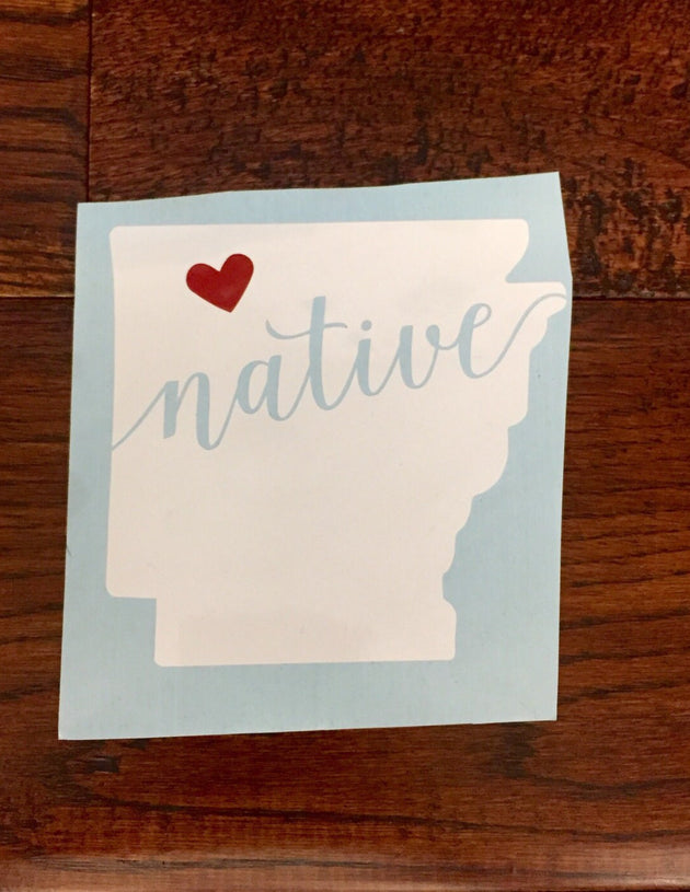 Arkansas Window Decals / Bumper Sticker / Personalized Decals / State Window Sticker / State Window Decals / Arkansas Decals