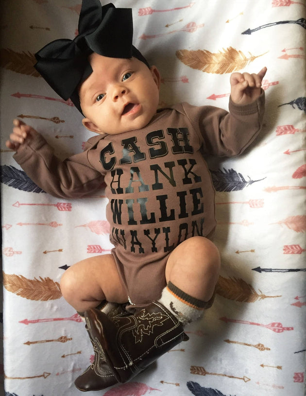 Country Baby Clothes | Cute Baby Clothes | Country Legend Shirt for Kids - Cash Shirt