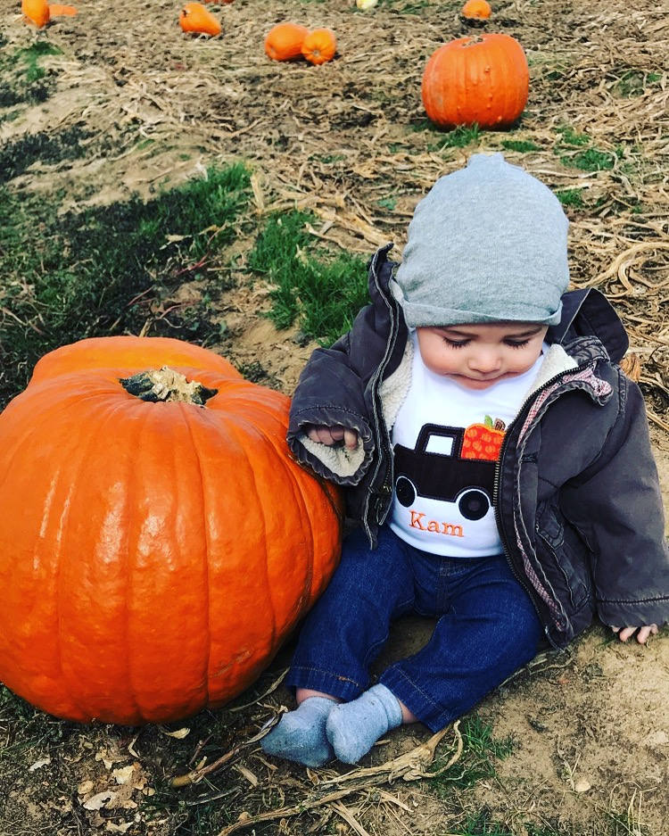 Baby Truck Shirt / Pumpkin Shirt for Toddlers / Pumpkin Shirt / Baby Thanksgiving Truck Shirt