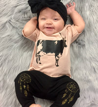 Crazy Cow Shirt - Baby Clothes - Hippie Baby Clothes - Cute Baby Girl Clothes - Cute Baby Clothes - Kids Clothes - Baby Boy Outfit