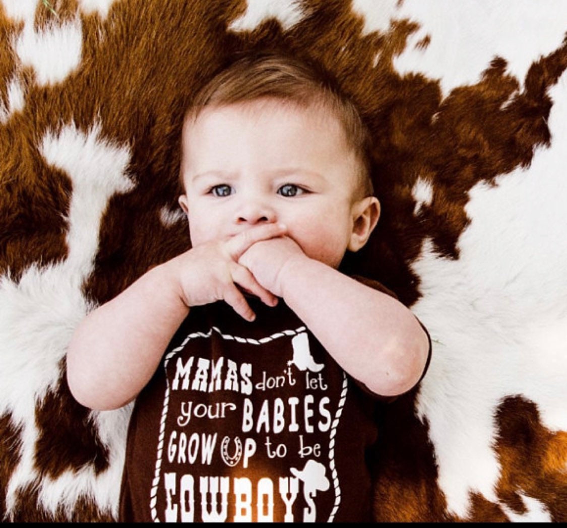 Country Baby Onesie - Baby Shirt - Cowboy Baby Shirt - Hippie Baby Shirt