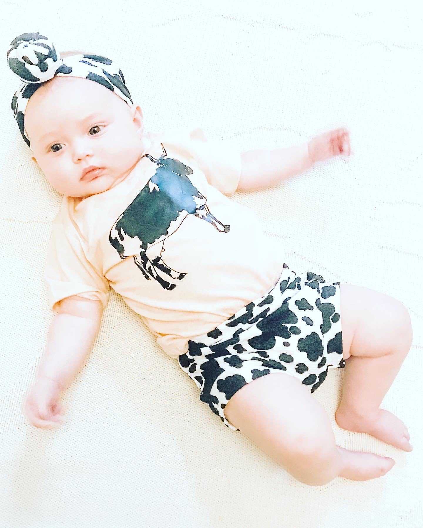 Crazy Cow Shirt - Baby Clothes - Hippie Baby Clothes - Cute Baby Girl Clothes - Cute Baby Clothes - Kids Clothes - Baby Boy Outfit