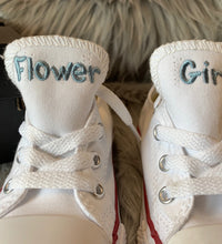 Embroidered baby Converse. Personalized Converse for Toddlers. Flower Girl Converse. Baby Shoes, Personalized toddler shoes.