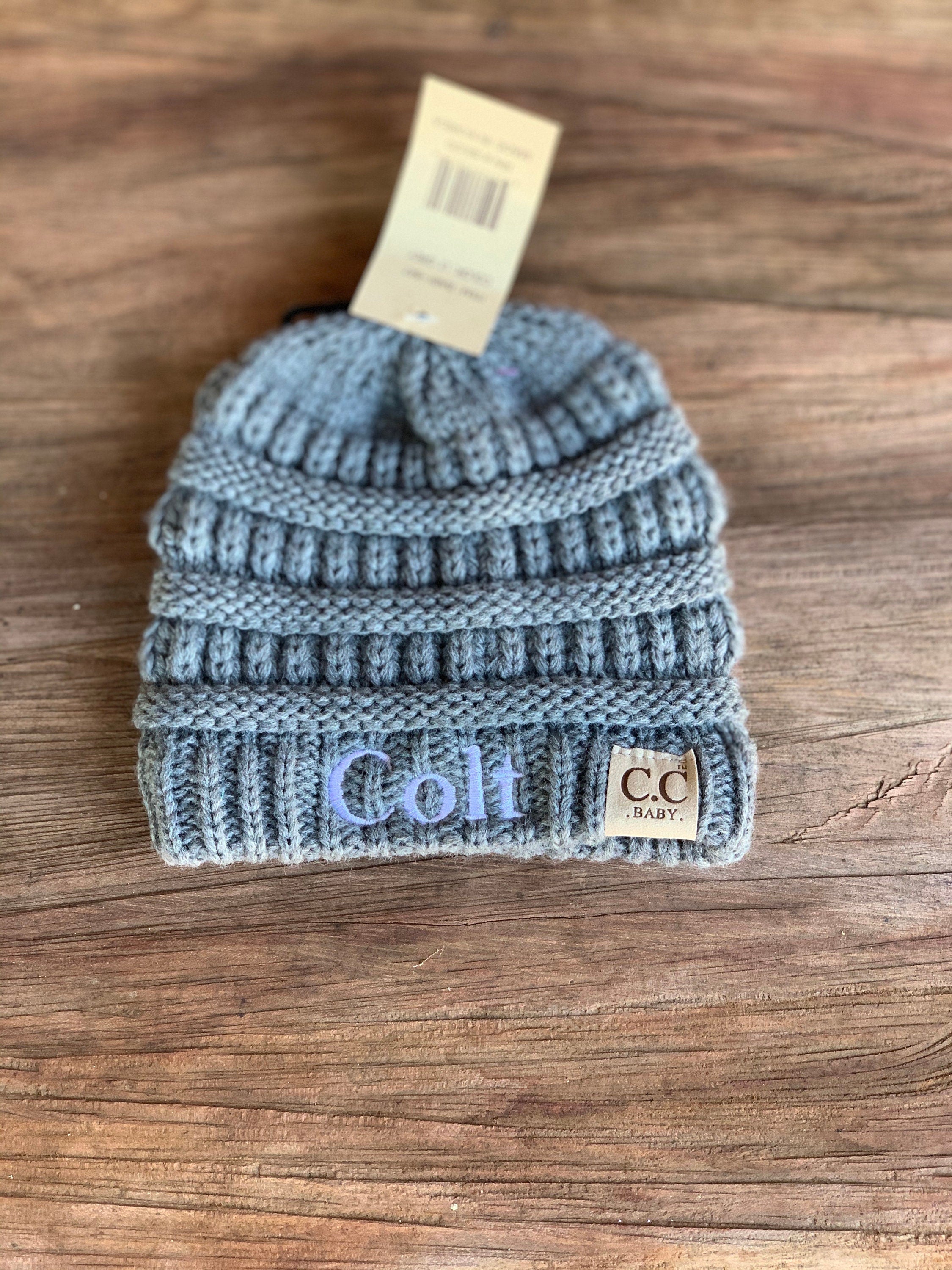 Personalized Baby Beanies - C C Baby Beanies - Baby Beanies - Personalized Beanies - Baby C C Beanies - Baby Clothes