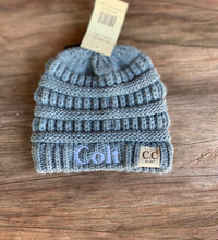 Personalized Baby Beanies - C C Baby Beanies - Baby Beanies - Personalized Beanies - Baby C C Beanies - Baby Clothes