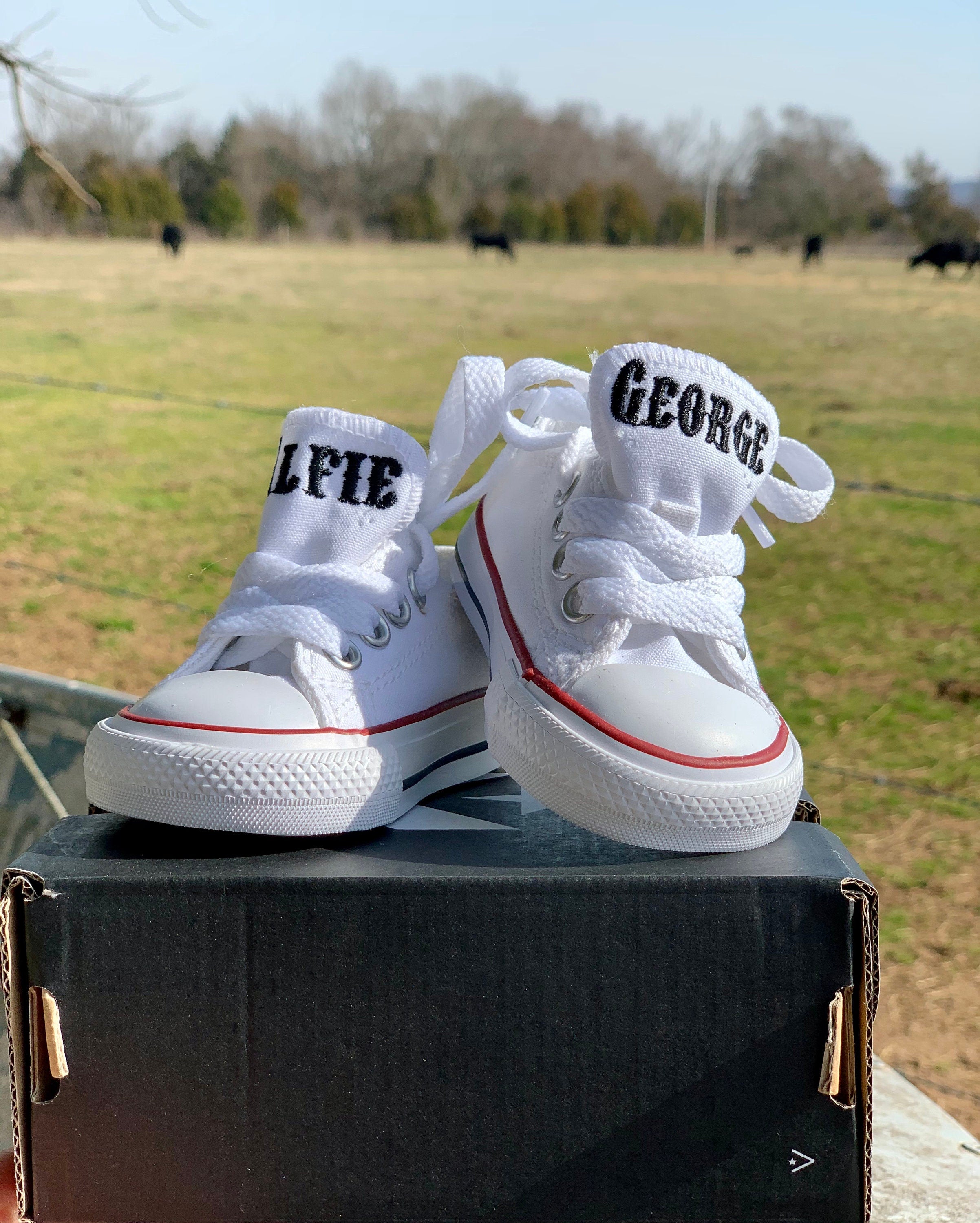 Custom Converse - Baby Converse - Monogrammed Converse - Personalized Converse - Infant Converse - Baby Clothes - Converse - Cute Baby Shoes