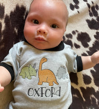 Dinosaur Baby Shirt - Cute Dino Tee - Country Baby Clothes - Boy Onesie - Personalized Boy Tee - Boy Clothes - Baby Clothes