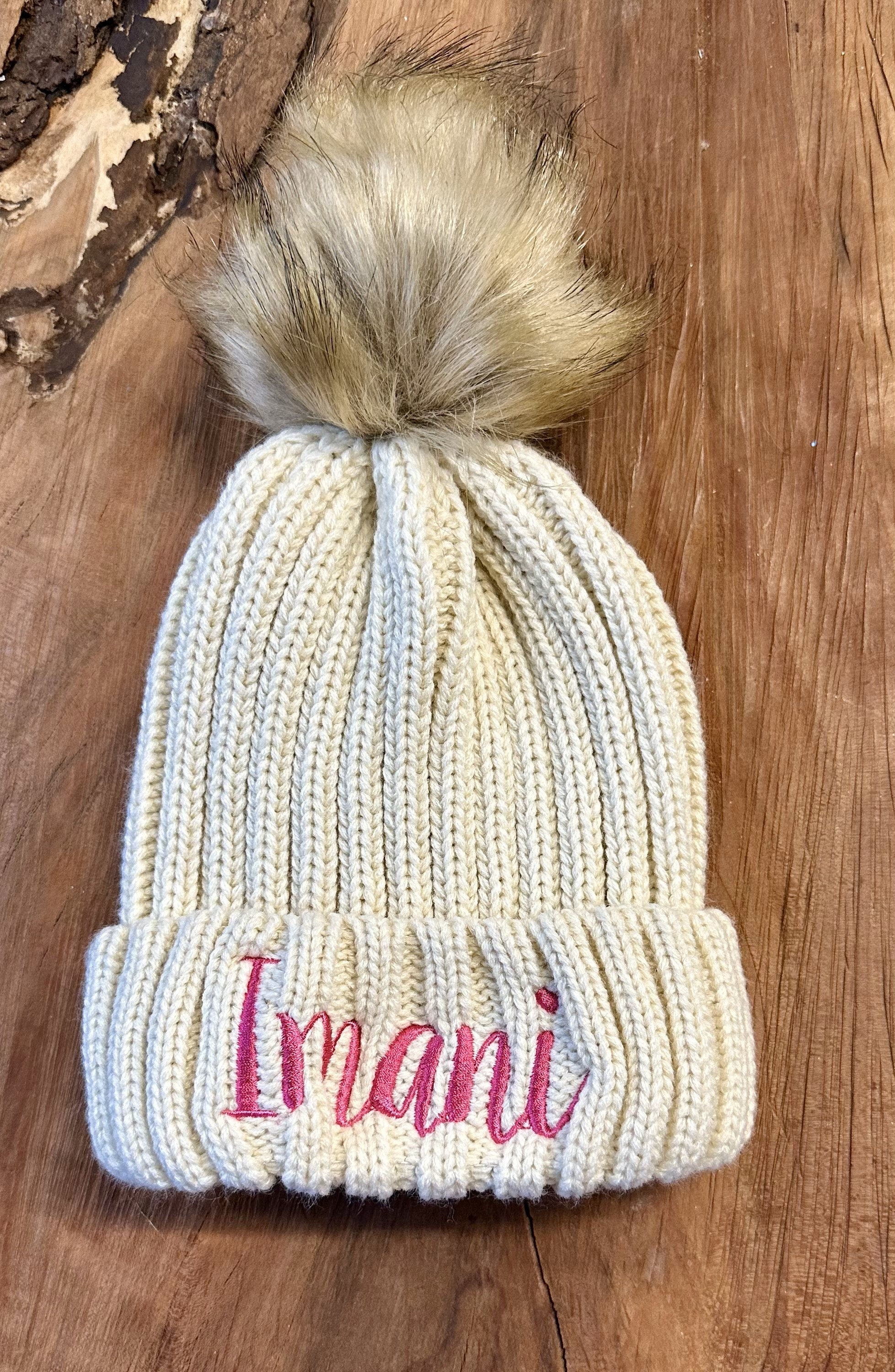 kids Single Pom Satin Lined Beanies | Satin Lined Beanies | Beanie for kids | Personalized Satin Lined Beanie