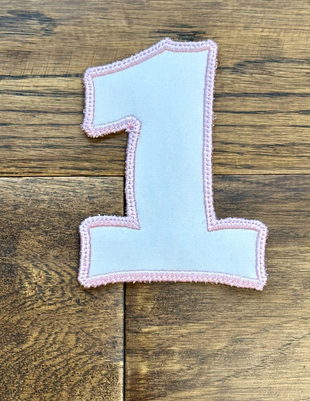 Highchair Birthday Banner Embroidery Letters - Highchair Banner - First Birthday Banner Letters