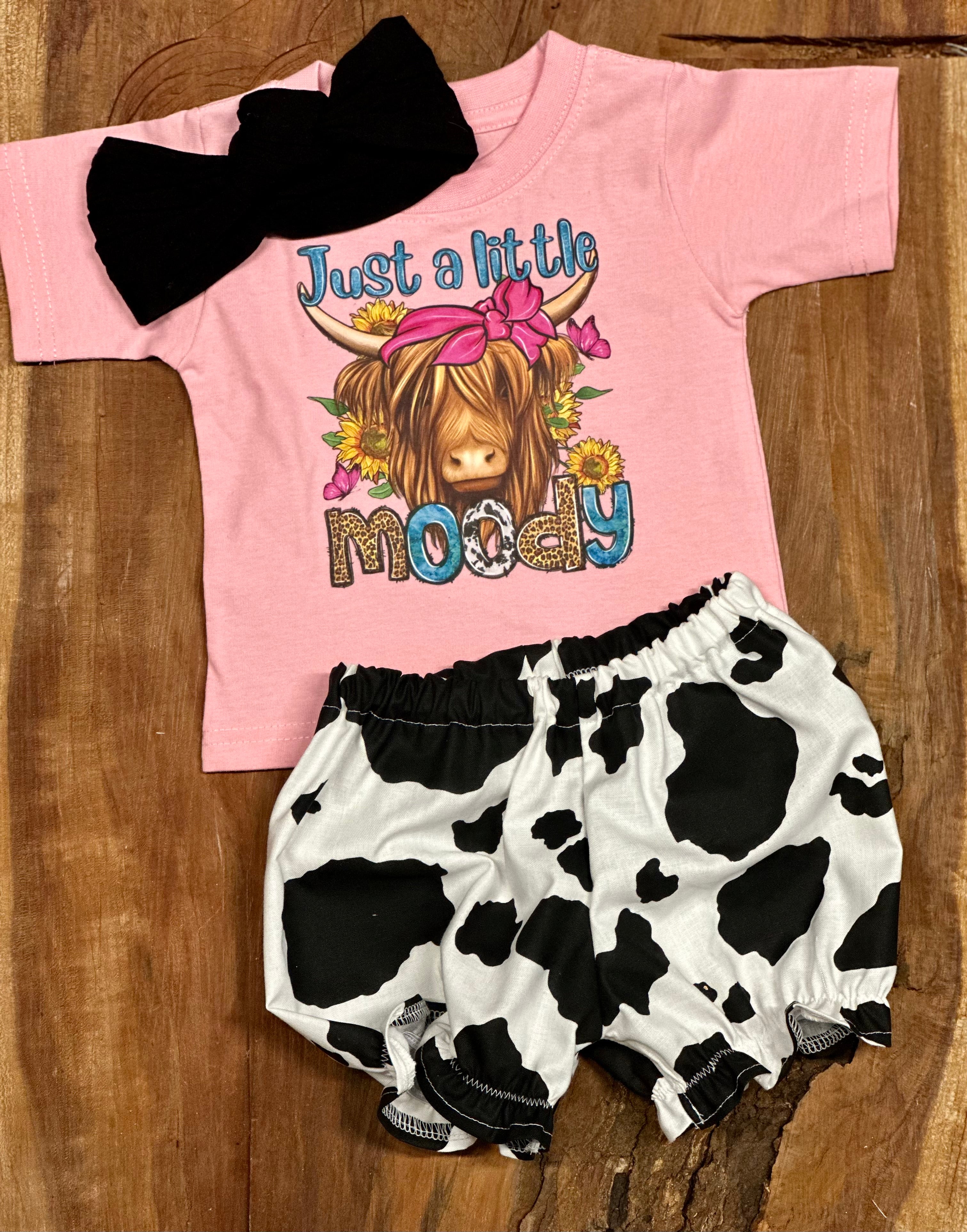 Just a Little Moody Baby Girl Outfit - My Monograms & More, LLC 