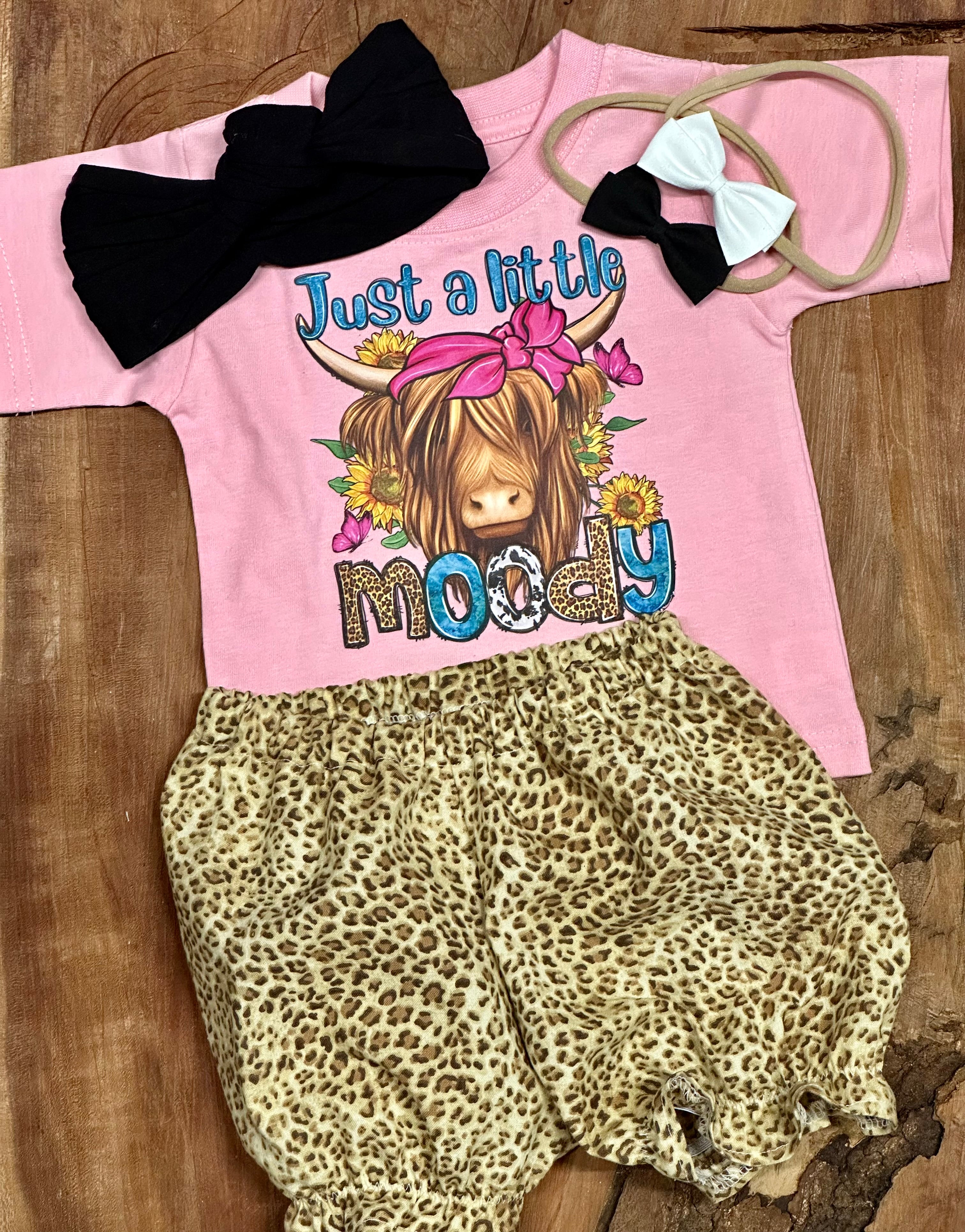 Just a Little Moody Baby Girl Outfit - My Monograms & More, LLC 