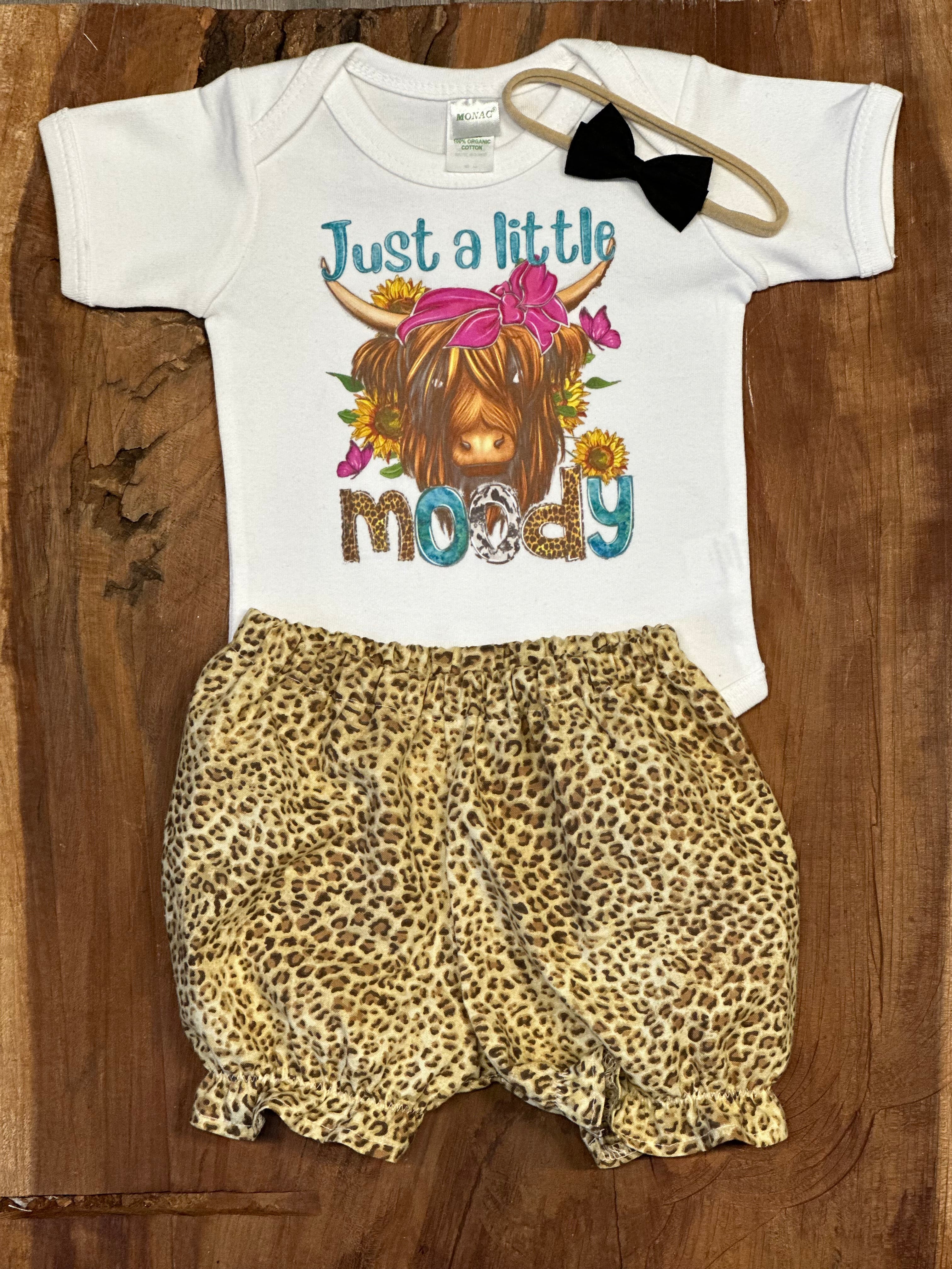 Just a Little Moody Baby Girl Outfit - My Monograms & More, LLC 