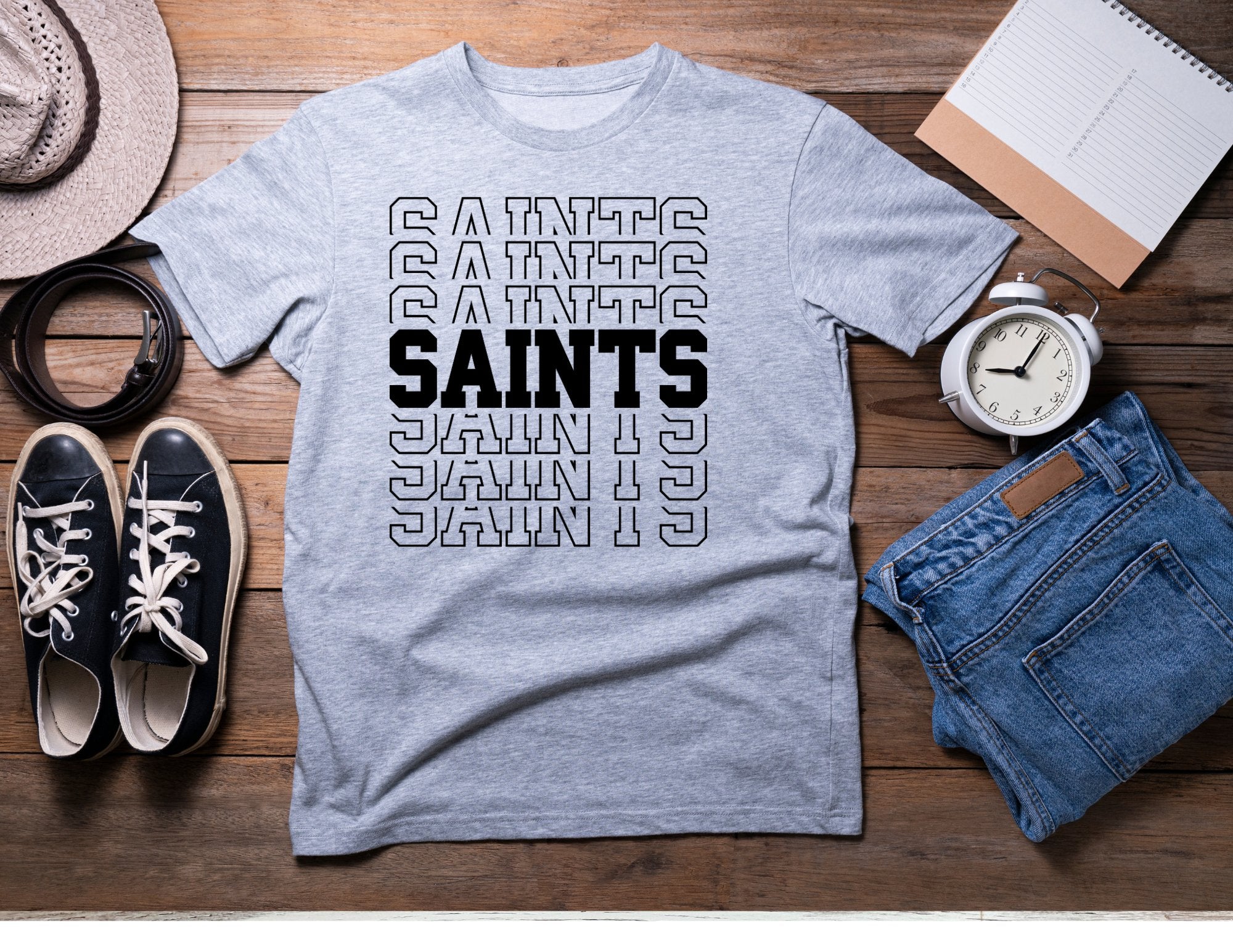 Saints Outline | Shiloh Christian School Tee - My Monograms & More, LLC 