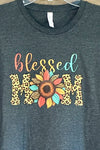 "Blessed Mom" Sunflower Tshirt
