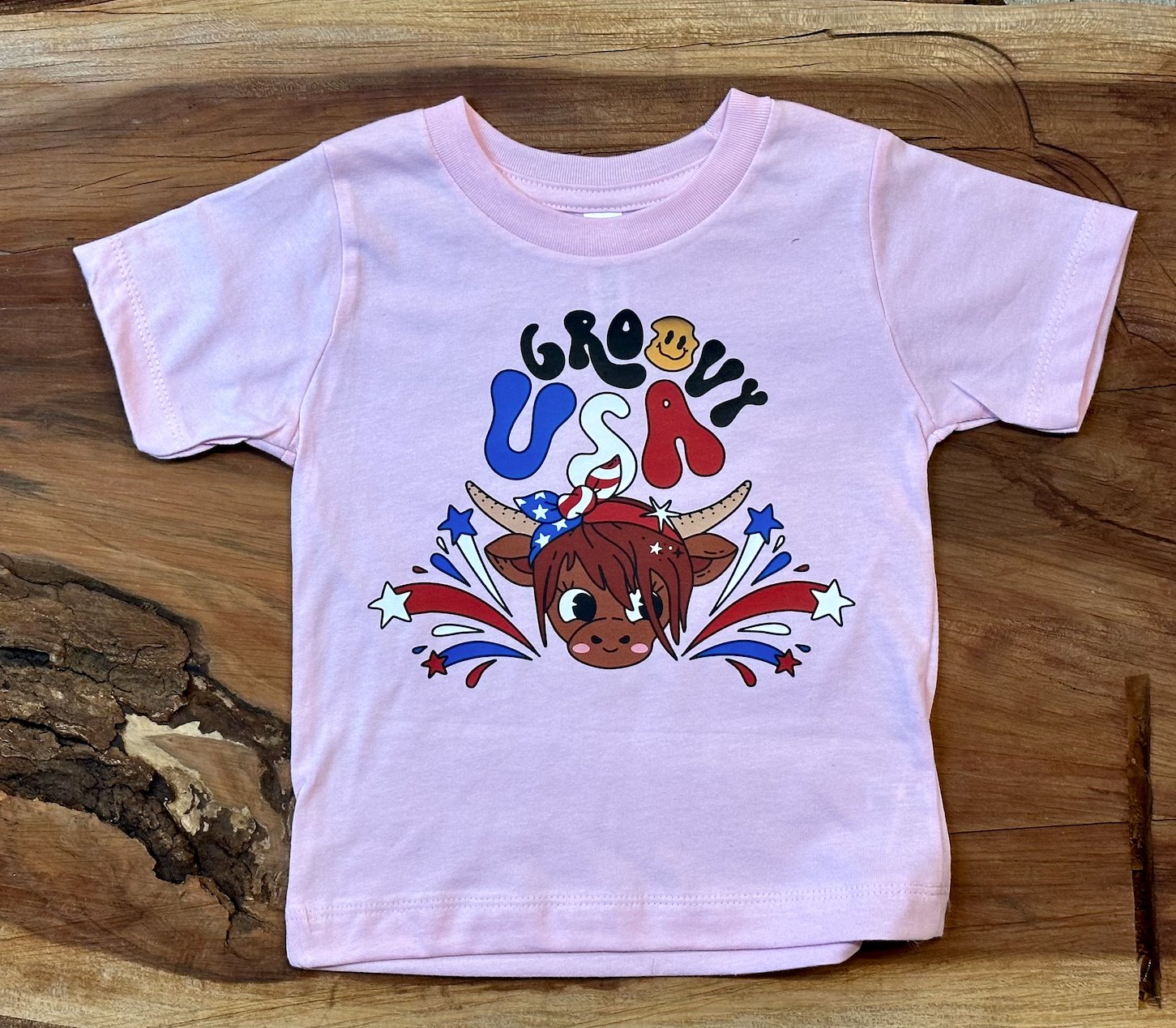 Kid's Groovy USA Tee - My Monograms & More, LLC 