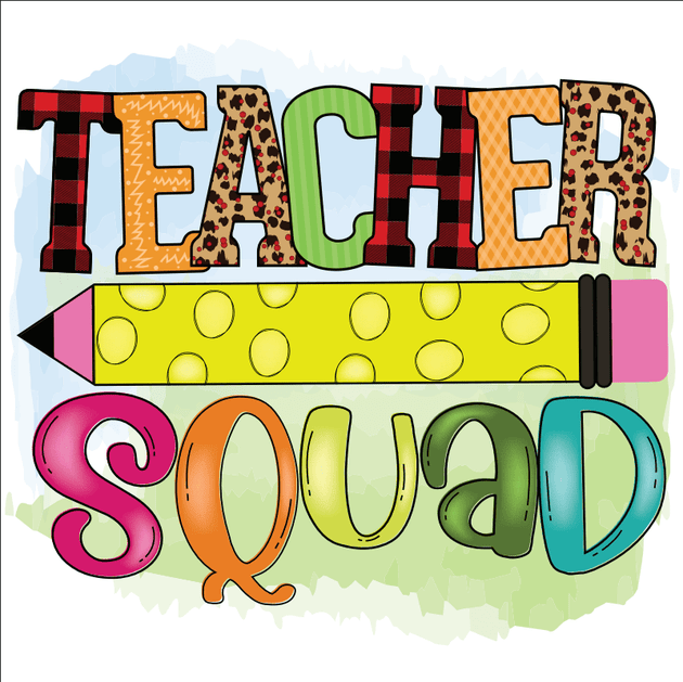 Personalized Teacher Squad Tshirt - My Monograms & More, LLC 