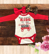 Little Red Wagon Onesie - My Monograms & More, LLC 