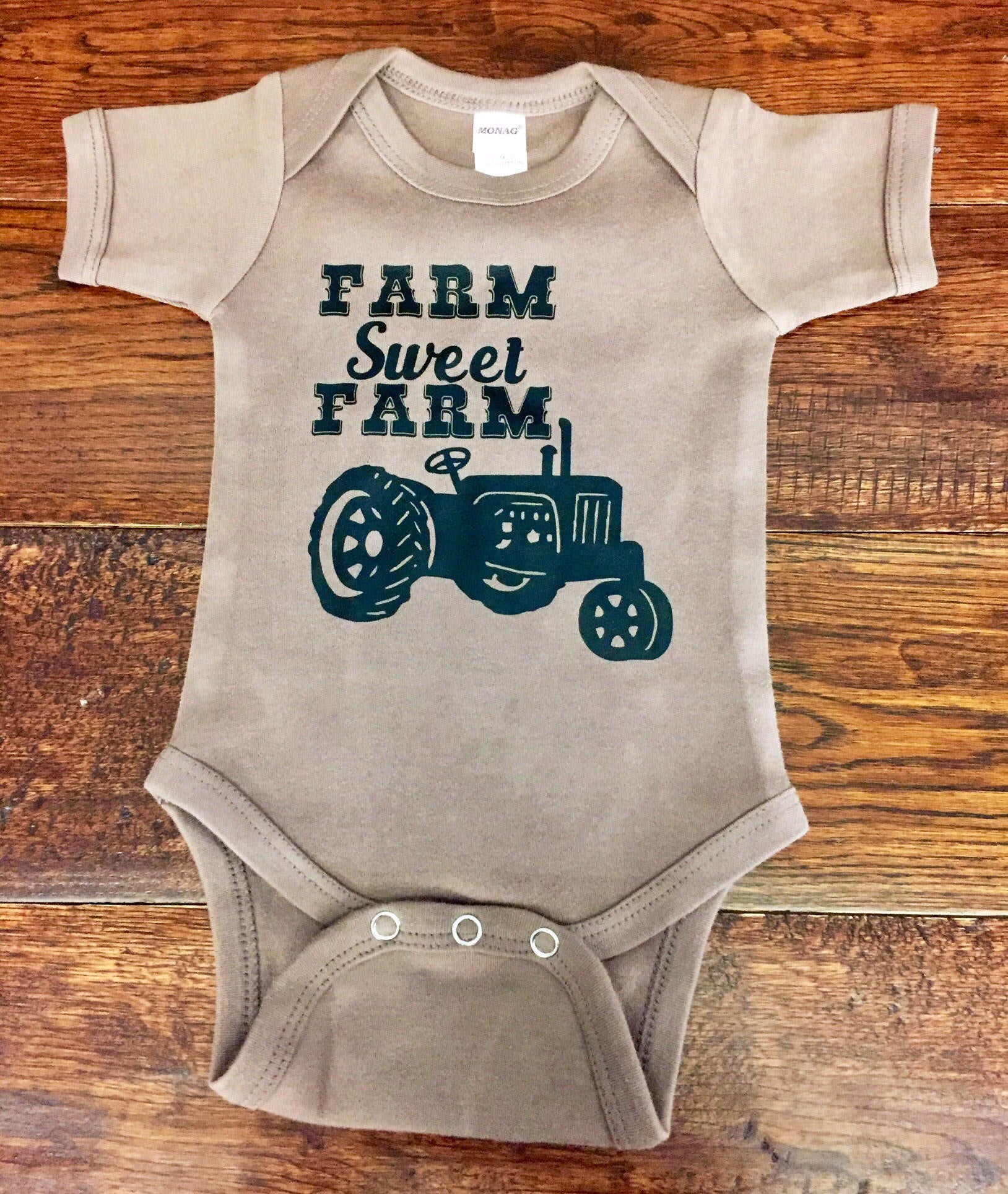 Farm Sweet Farm Country Baby Shirt - My Monograms & More, LLC 