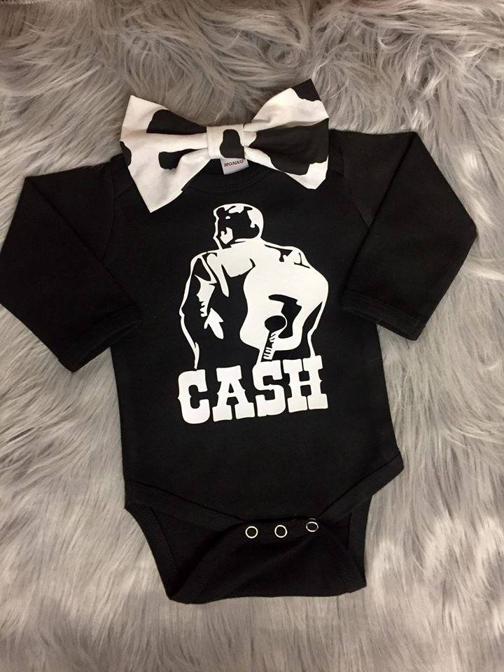 Johnny Cash Baby Shirt or Onesie - My Monograms & More, LLC 