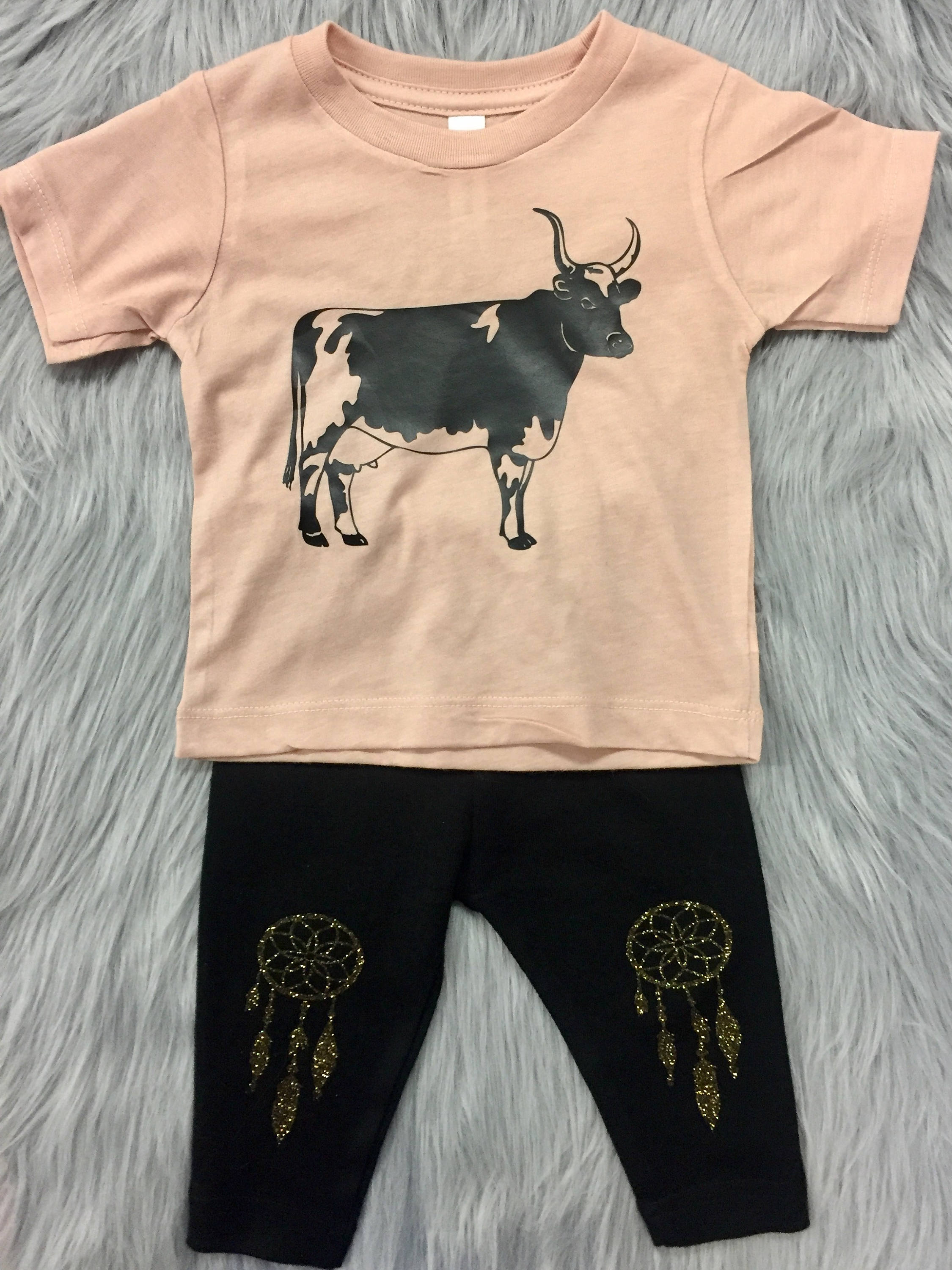 Cute Baby Cow Shirt - My Monograms & More, LLC 