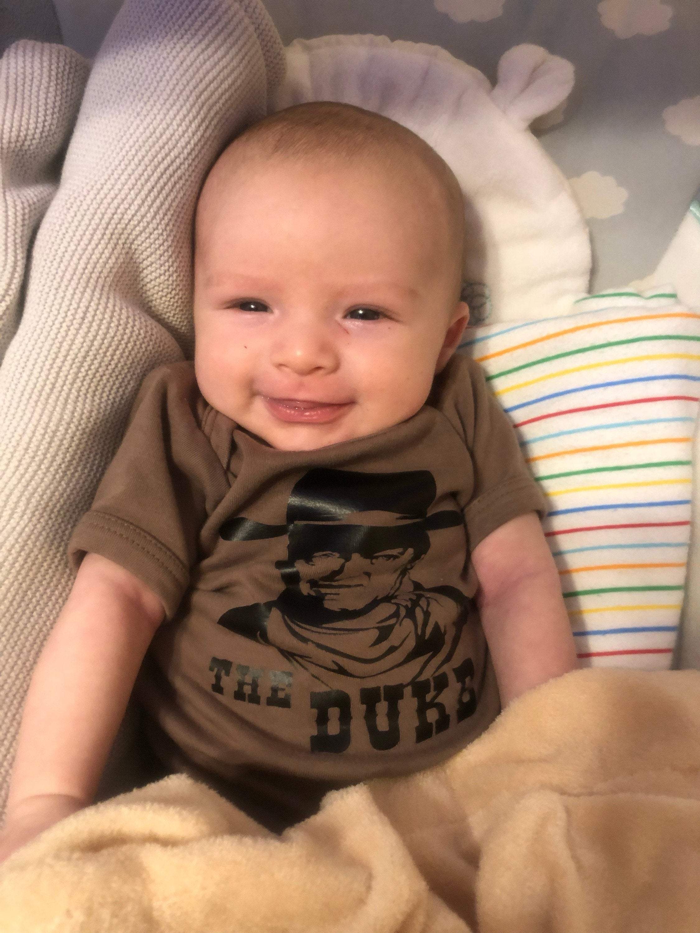 John Wayne Shirt or Onesie for kids and babies - My Monograms & More, LLC 