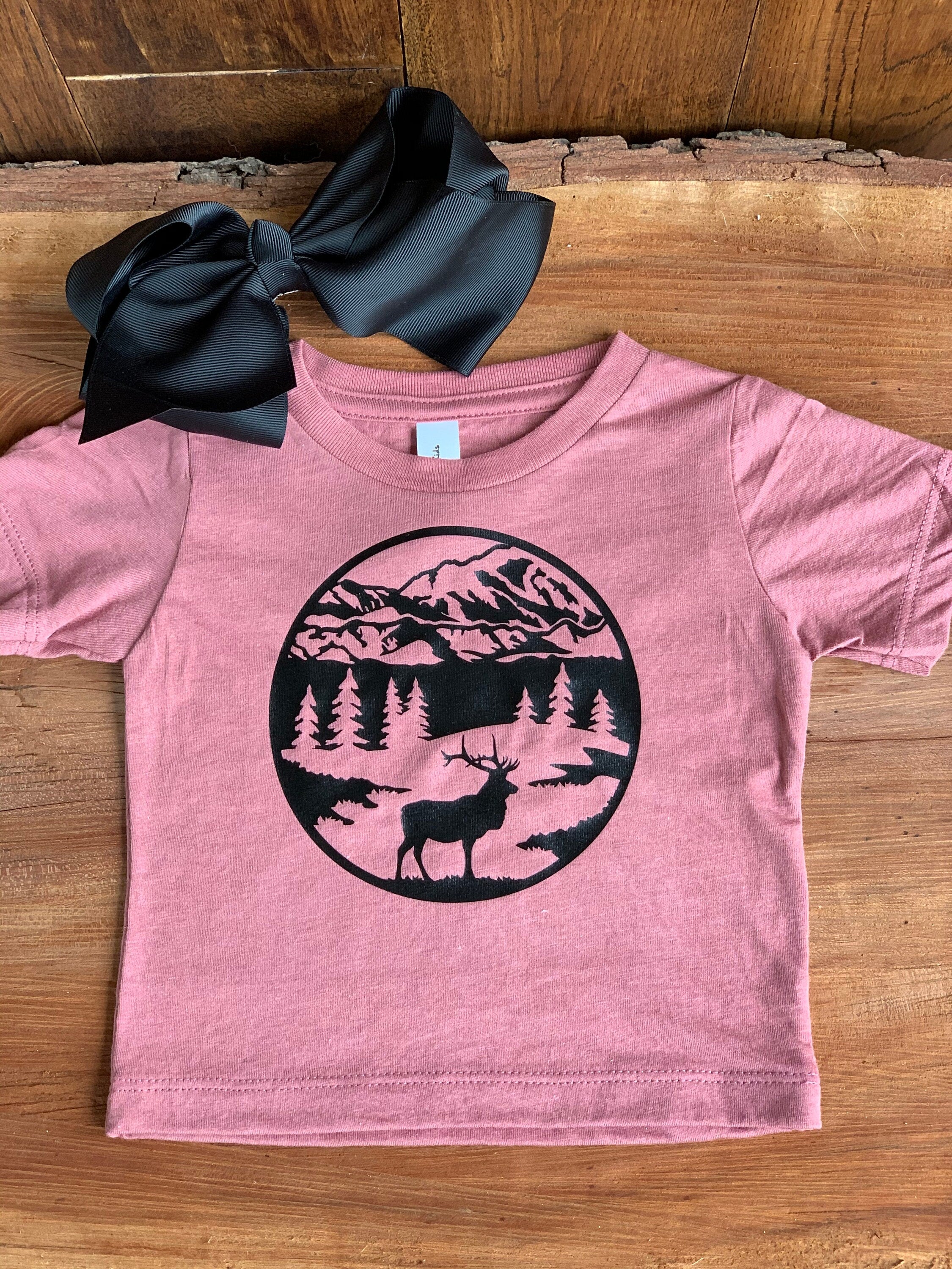 Mountain & Elk Tee - My Monograms & More, LLC 