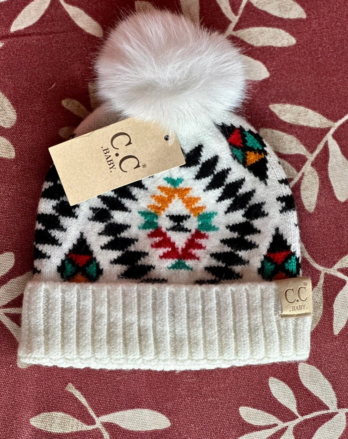 Personalized Aztec Baby CC Beanies - My Monograms & More, LLC 