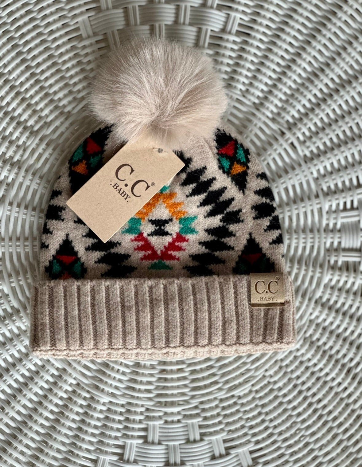 Personalized Aztec Baby CC Beanies - My Monograms & More, LLC 