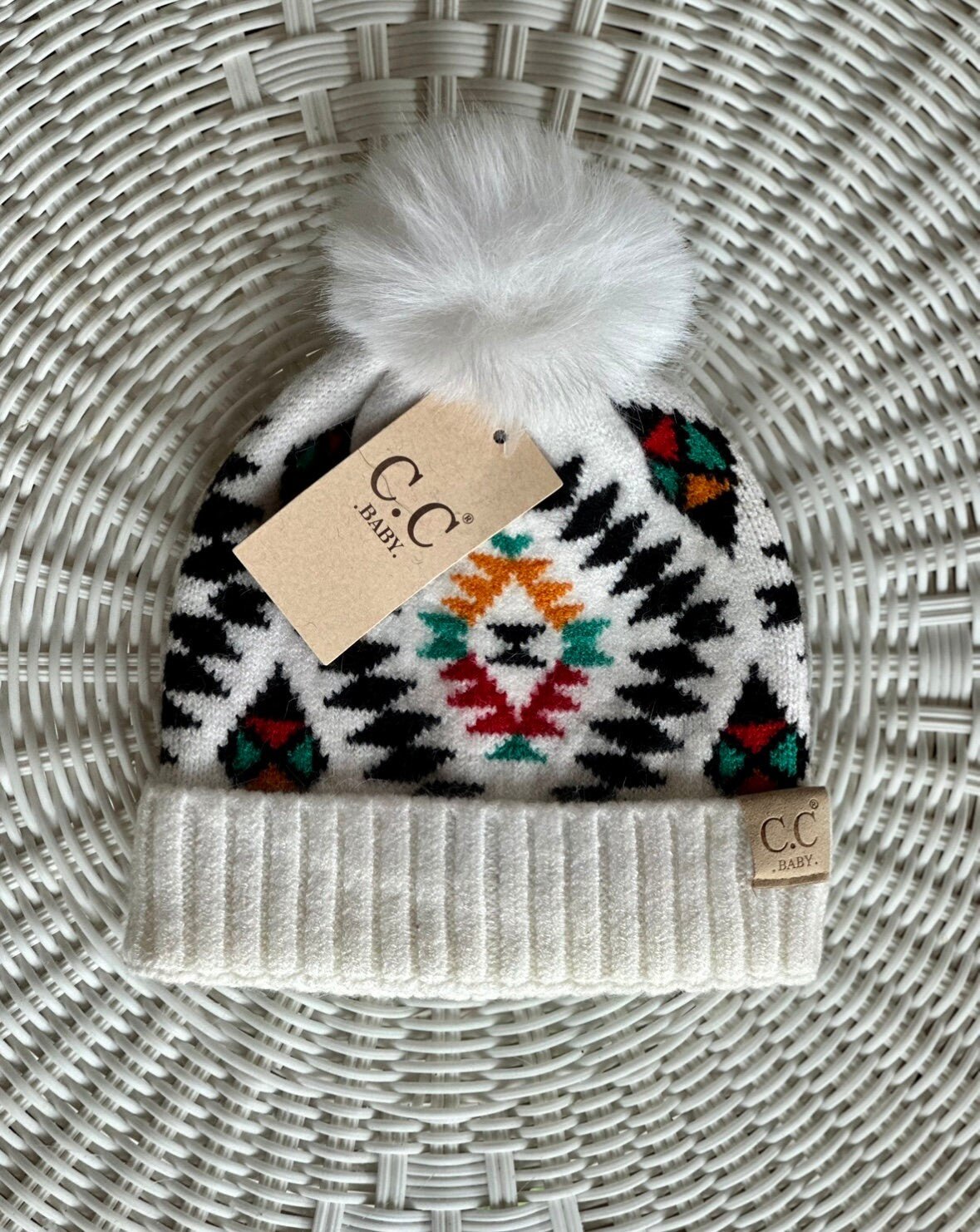 Personalized Aztec Baby CC Beanies - My Monograms & More, LLC 